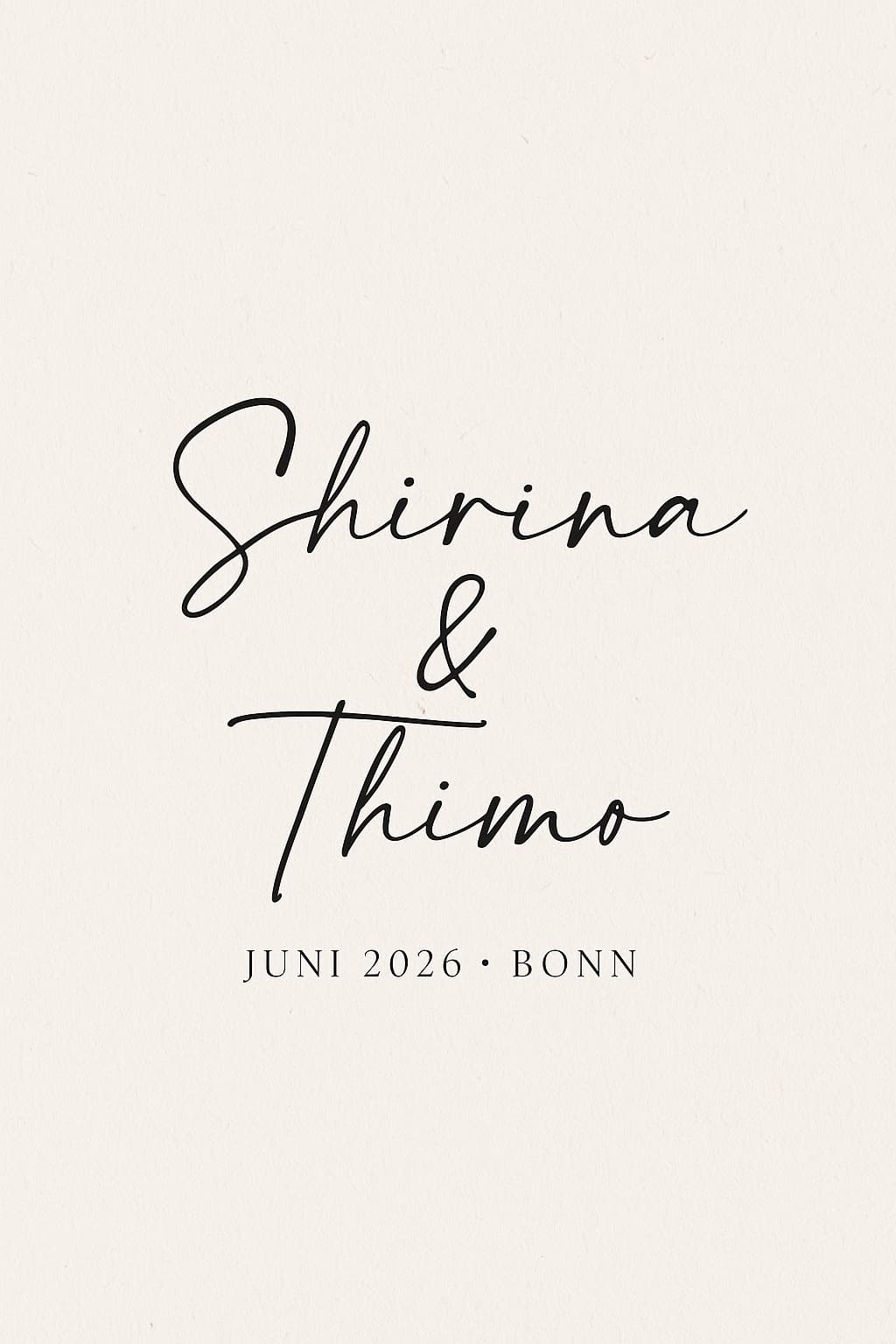 Shirina & Thimo — Juni 2026, Bonn
